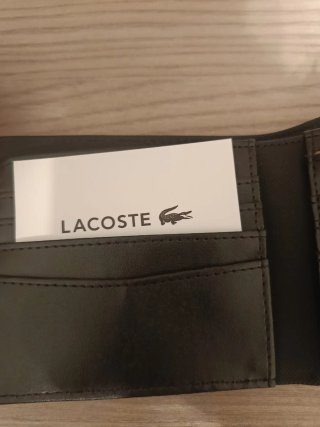 Cartera Lacoste Negra