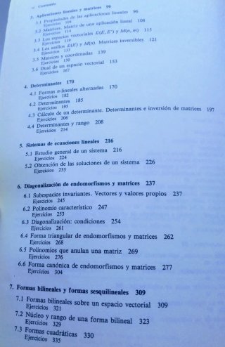 Álgebra lineal.