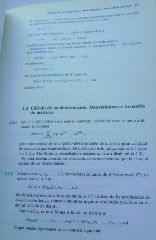Álgebra lineal.