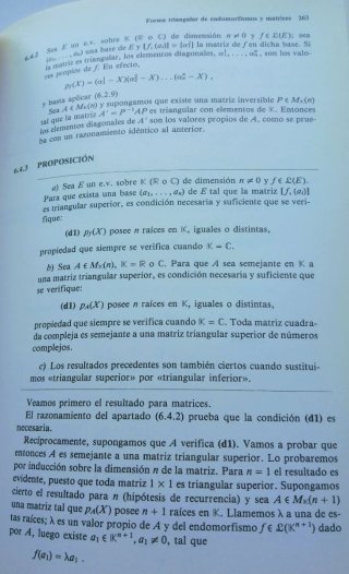 Álgebra lineal.