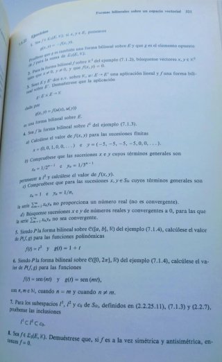 Álgebra lineal.