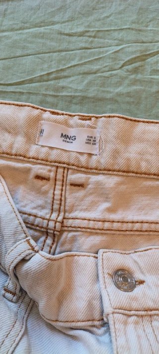 Jeans Cargo Mango Beige Taglia S