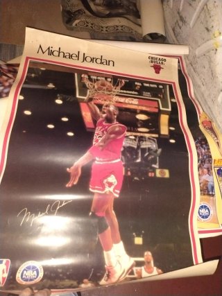Póster Michael Jordan Chicago Bulls 80s