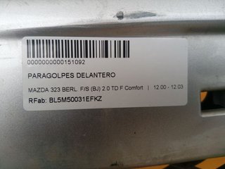 PARAGOLPES DELANTERO MAZDA 323 BERL. F/S (BJ) 2.0 TD F Comfort
