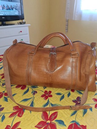 Bolsa de viaje de piel