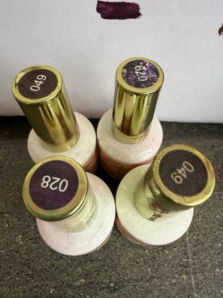 Lote de semi esmaltes de uñas 15ml