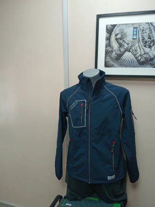 Chaqueta impermeable azul T/M y en gris T/L y XL