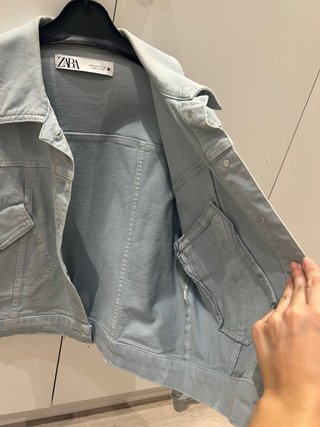 Chaqueta tejana Zara azul Talla M