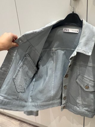 Chaqueta tejana Zara azul Talla M