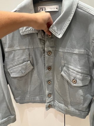 Chaqueta tejana Zara azul Talla M
