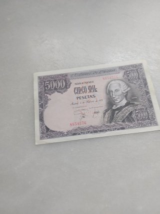 Billete 5000 Pesetas Banco de España 1976