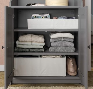 Caja con compartimentos IKEA STUK blanca 34x51x18