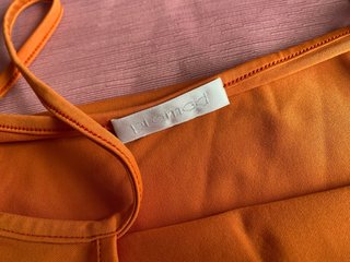 Top Promod Elástico Mujer Talla L Naranja