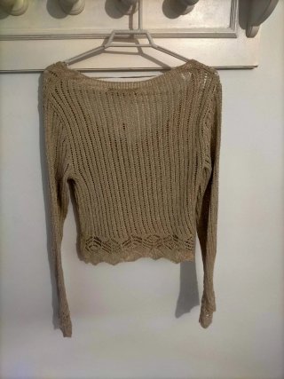 Blusa Mango Dorada Talla XS