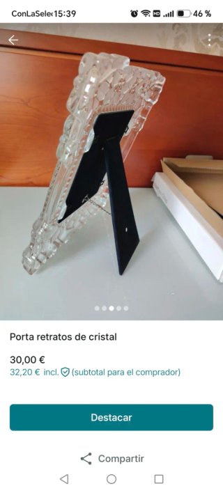 Portarretratos de cristal