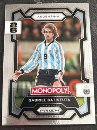 Tarjeta Gabriel Batistuta Argentina Panini