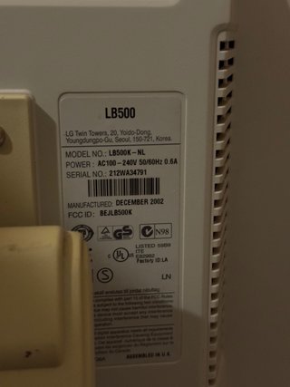 Monitor LG 15 pollici beige