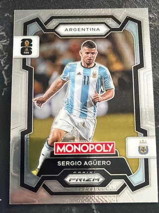 Carta Panini Prizm Sergio Agüero Argentina