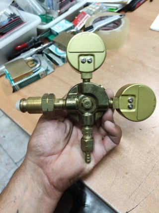 Regulador Acetileno STAG c/Válvula Seguridad