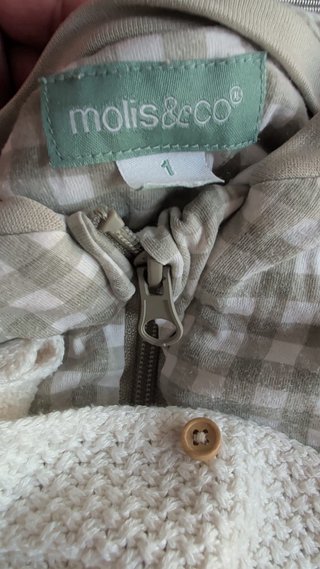Pijama Manta a cuadros verde y blanco