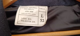 Abrigo paño Armada española