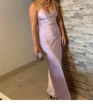 Vestido de fiesta lencero satinado