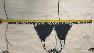 Top bikini estampado cebra talla 85