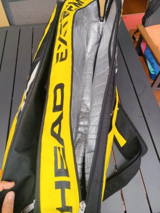 Borsa termica per racchette Head Nero/Giallo
