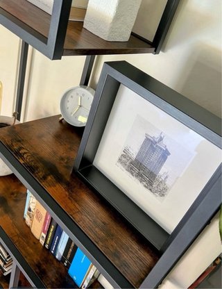 Estantería Industrial Moderna madera y metal