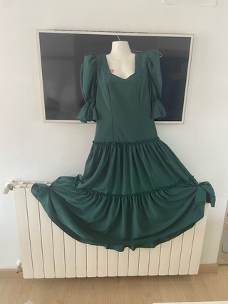 93.-Vestido gitana verde
