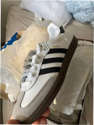 Adidas Samba OG Blanco/Gris Talla 43