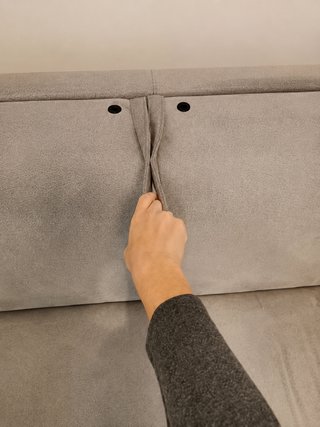Divano letto Poltronesofà beige tessuto