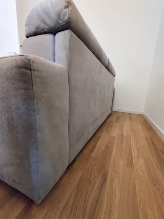 Divano letto Poltronesofà beige tessuto