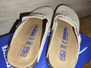 Sandalias Birkenstock Arizona Beige Talla 38
