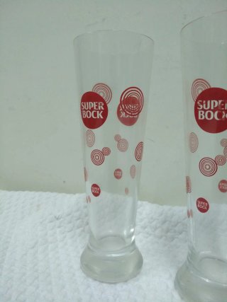 Conjunto de 6 copos Super Bock