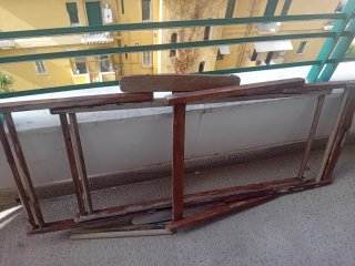 Sedia a sdraio in legno solo struttura