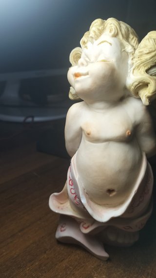 Statuina angelo  Made in Italy dipinta a mano