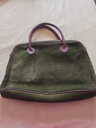 Maletín Loewe Verde y Morado