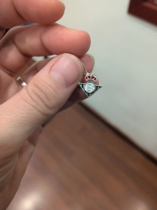 Dije Betis Esmalte Plata