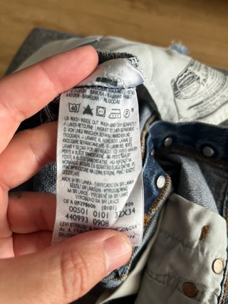 Levi's 501 Shorts Vaqueros Desgastados Talla M