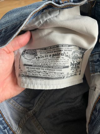 Levi's 501 Shorts Vaqueros Desgastados Talla M