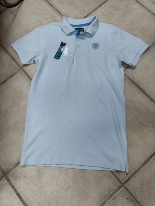 Polo Ycc Uomo Maniche Corte Azzurro
