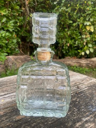 Licorera Vintage Cristal con Tapón