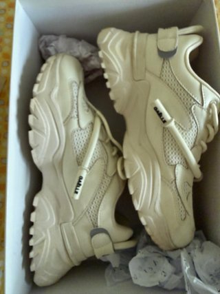 Sneakers donna Gaelle beige/bianche