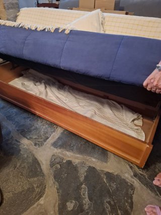 Sofá-cama madera con almacenaje