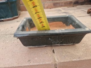Maceta bonsai cerámica terracota