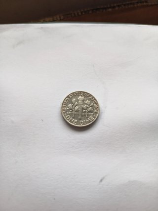 Moneda USA 1 Dime 1962 Plata