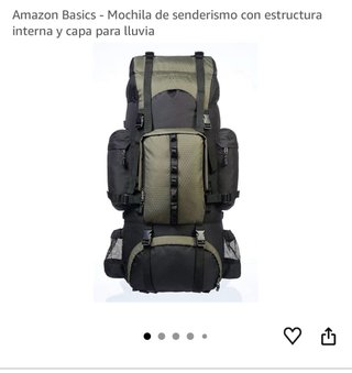 Amazon Basics - Mochila de senderismo 55L
