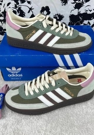 Adidas Handball Spezial Silver Green Magic Mauve