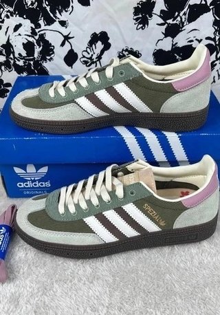 Adidas Handball Spezial Silver Green Magic Mauve